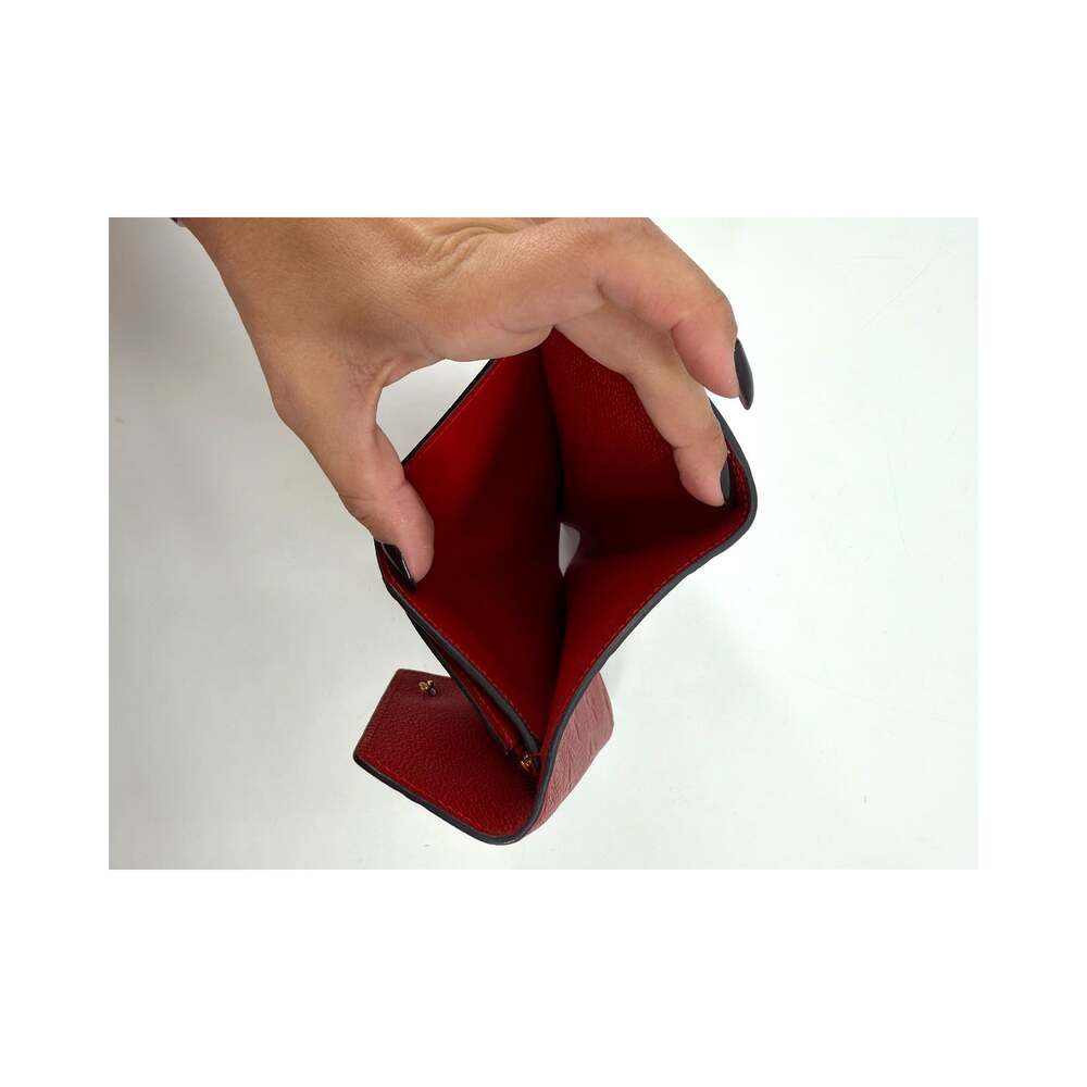 Louis Vuitton Monogram Empreinte Victorine Wallet Red - Picture 6 of 11